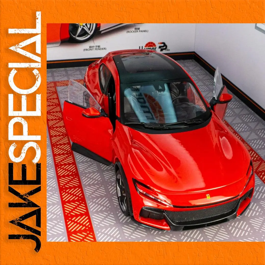 1:32 Red Sports Car Model by MAKEDA 1 1:32 Red Sports Car Model by MAKEDA