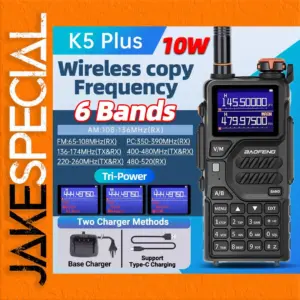 Baofeng K5 Plus Tri-Band Handheld Transceiver