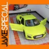 Neon Green Audi R8 V10 Plus Model 1:24 Scale