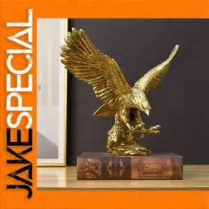 Resin Golden Eagle Sculpture for Decor