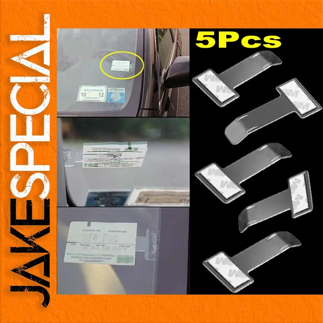 Clear Plastic Parking Ticket Holder Clip 1 Clear Plastic Parking Ticket Holder Clip