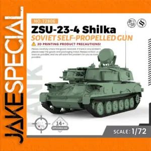 Soviet ZSU-23-4 Shilka 1/72 Scale Model Kit