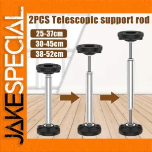Adjustable Heavy-Duty Support Rods for Furniture