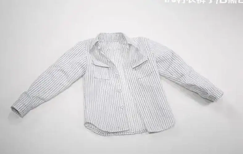 1/6 Scale Male Flannel Plaid Casual Shirt 6 1/6 Scale Male Flannel Plaid Casual Shirt - Image 6