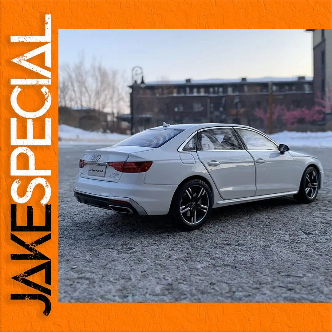 2024 Audi A4 1:32 Diecast Model in White 1 2024 Audi A4 1:32 Diecast Model in White