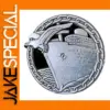 Vintage 3D Metal Ship Badge in Silver Finish