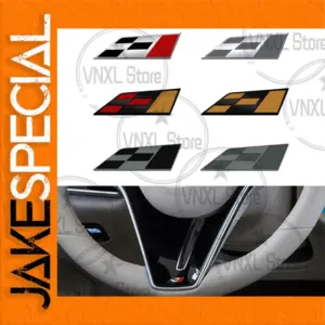 Race Flag Car Badge for Interior Enhancement
