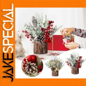 Miniature Holiday Tree with Ornaments