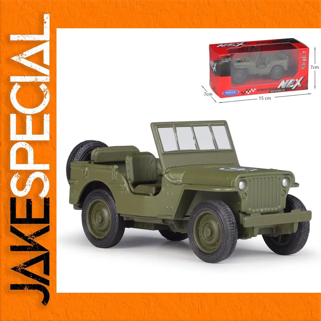 Welly Willys MB Jeep Miniature Collectible Model 1 Welly Willys MB Jeep Miniature Collectible Model