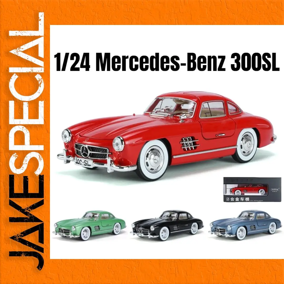Mercedes-Benz 300SL Diecast Model 1:24 Scale Red 1 Mercedes-Benz 300SL Diecast Model 1:24 Scale Red