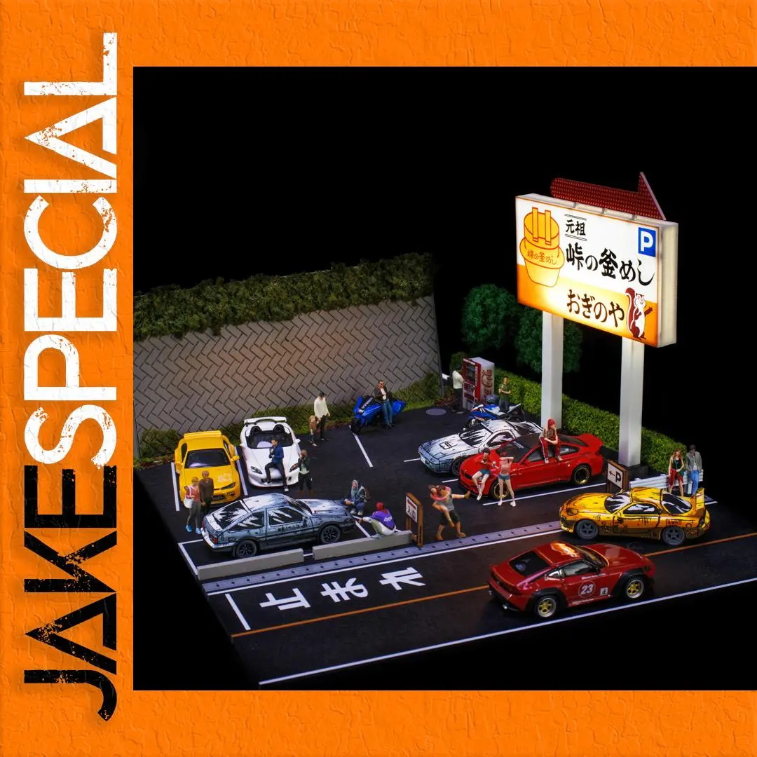 Miniature Urban Car Garage Scene for Display 1 Miniature Urban Car Garage Scene for Display