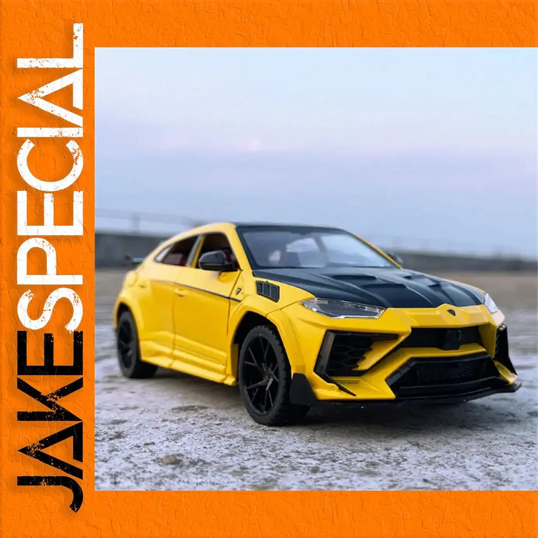 1:24 Scale Diecast SUV Model in Yellow 1 1:24 Scale Diecast SUV Model in Yellow