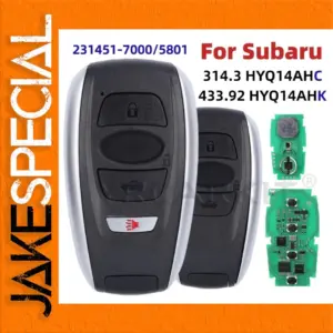Subaru Remote Key 2014-2020 3/4 Button Model