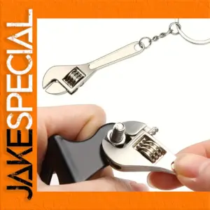 Adjustable Wrench Spanner Keychain Accessory