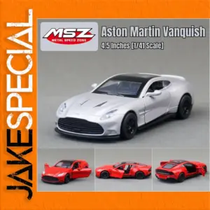 Silver 1:43 Aston Martin Vanquish Diecast Model