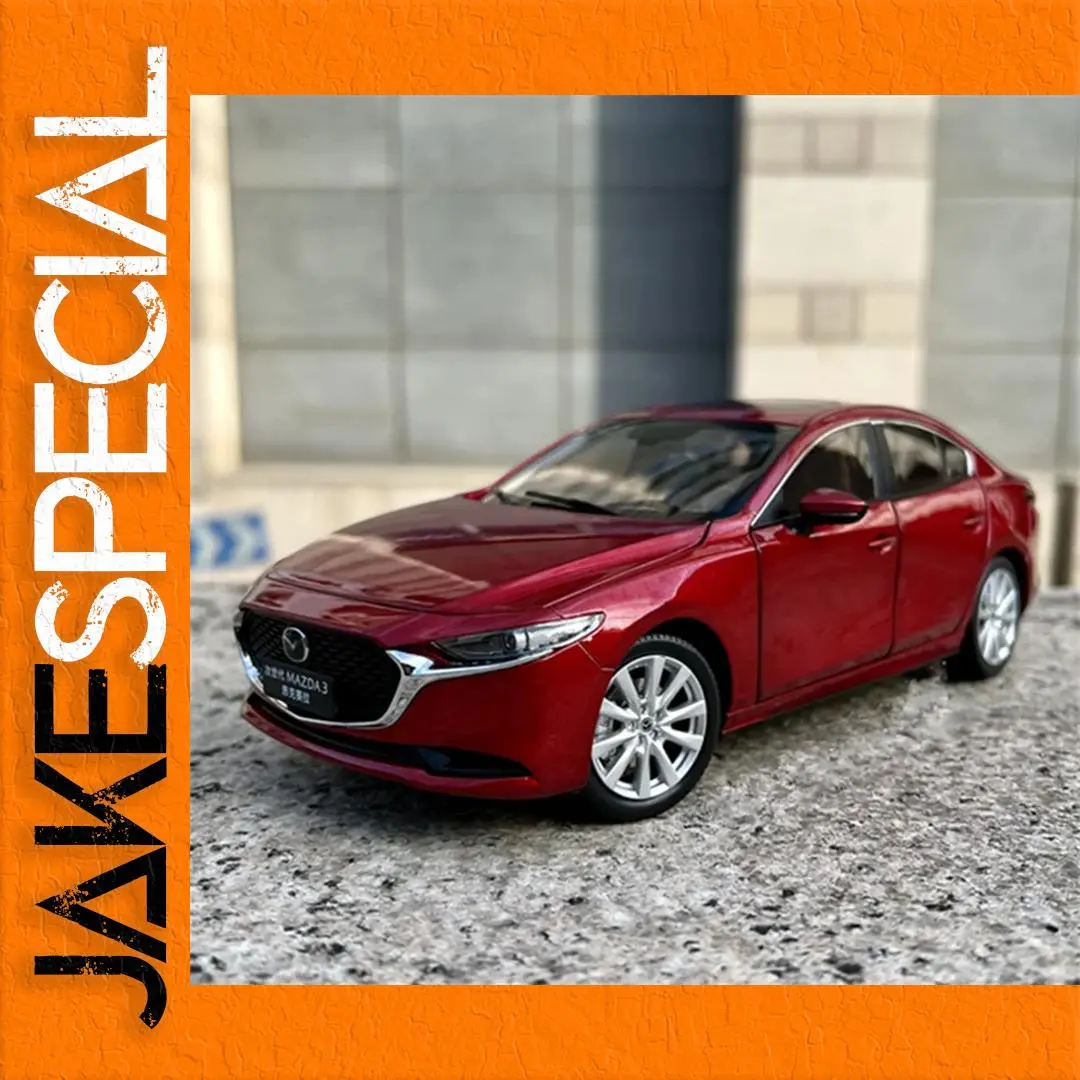 Red Mazda 3 Axela 1:18 Diecast Model 1 Red Mazda 3 Axela 1:18 Diecast Model