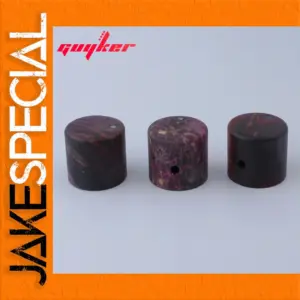 Set of 3 Natural Wood Guitar Knobs