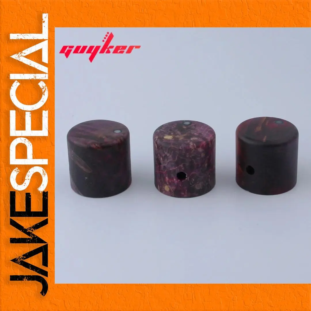 Set of 3 Natural Wood Guitar Knobs 1 Set of 3 Natural Wood Guitar Knobs