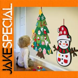 DIY Felt Christmas Tree Set with Lights