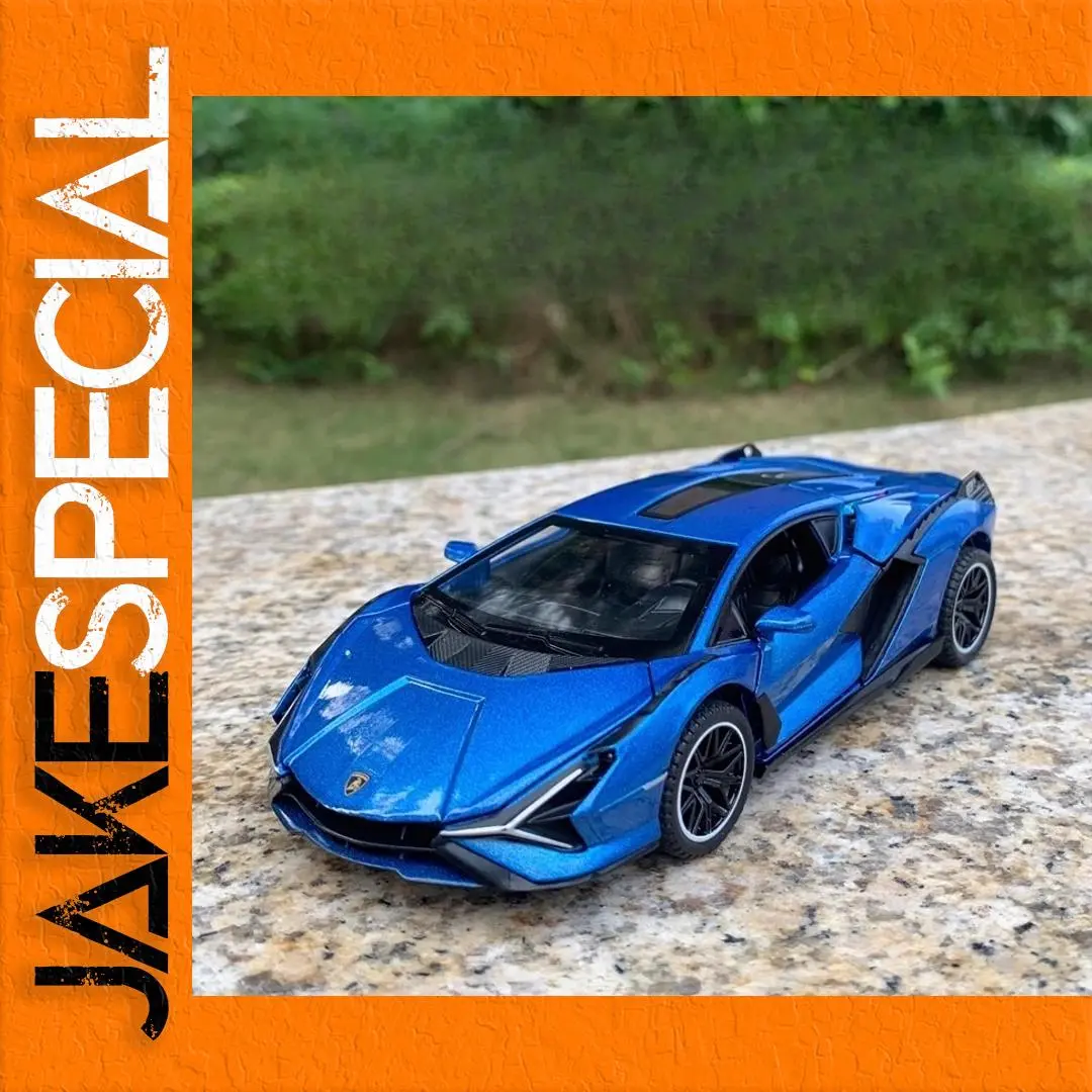 1:32 Scale Vibrant Blue SIAN Sports Car Model 1 1:32 Scale Vibrant Blue SIAN Sports Car Model