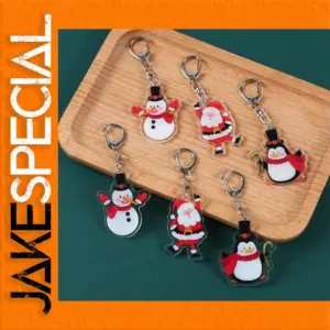 Festive Christmas Keychain Pendant Set