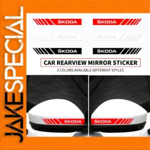 ŠKODA Rearview Mirror Sticker Set 30cm x 2.5cm