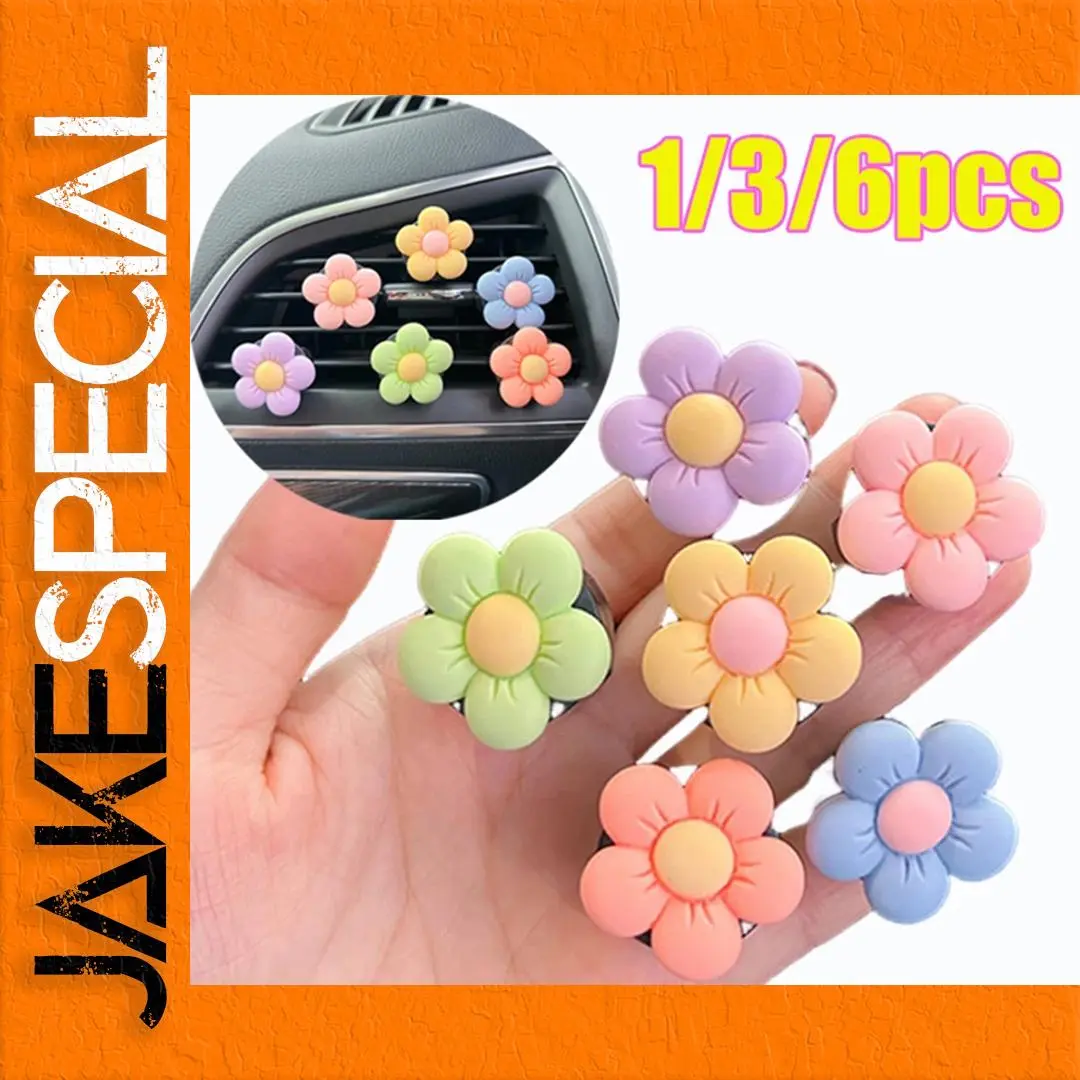 Colorful Flower Aromatherapy Car Freshener Clip 1 Colorful Flower Aromatherapy Car Freshener Clip