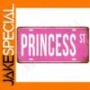 Vintage Princess ST Metal Plate Sign 15x30 cm