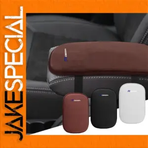 Car Armrest Cushion 12"x7.8" Suede Leather