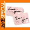 Pink Thank You Card Set with Stickers