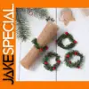 Festive Christmas Wreath Napkin Rings Set of 4