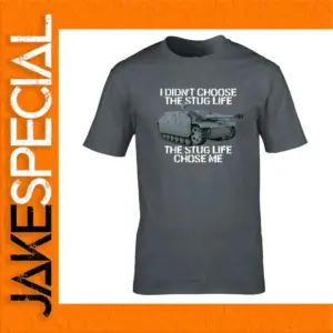 Military Streetwear T-shirt with Tank Graphic