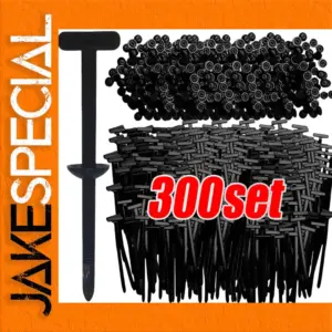 300PCS Nylon Cable Tie Buckles Set for Autos