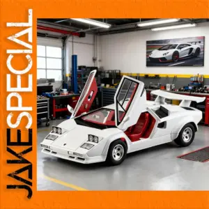 White Lamborghini LP500S Scale Model