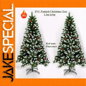 Artificial Christmas Tree 1.2m-3m with Snow Flocking