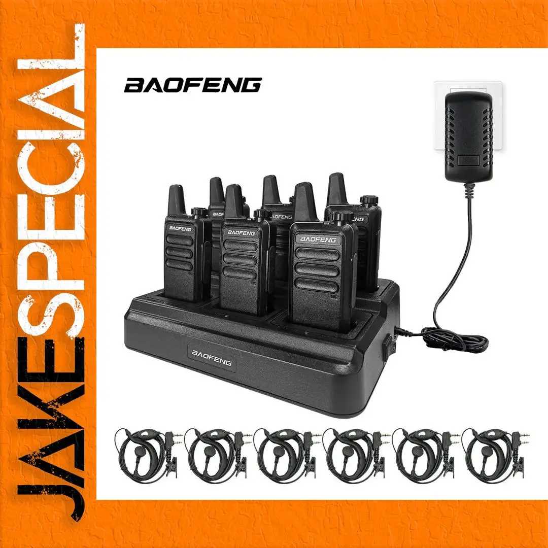 Six-Pack Baofeng BF-888S Plus UHF Walkie-Talkies 1 Six-Pack Baofeng BF-888S Plus UHF Walkie-Talkies