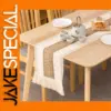 Rustic Handwoven Jute Linen Table Runner 30x120-280cm
