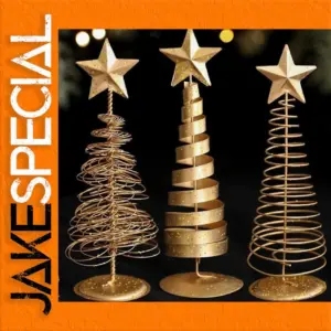 Elegant Gold Christmas Tree Ornaments Set