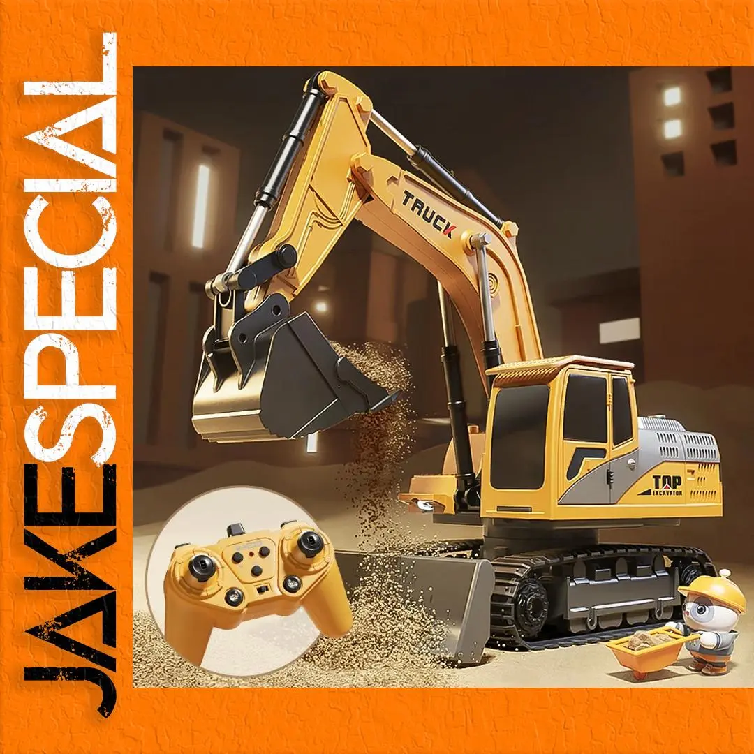 Alloy Remote Control Excavator Toy Car 1 Alloy Remote Control Excavator Toy Car
