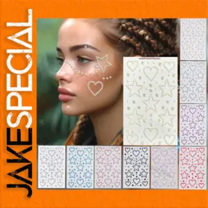 Water Drop Rhinestone Sticker Sheet for Nails and Body