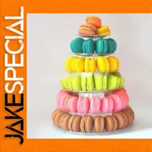 6-Tier Clear Cake Display Stand for Desserts