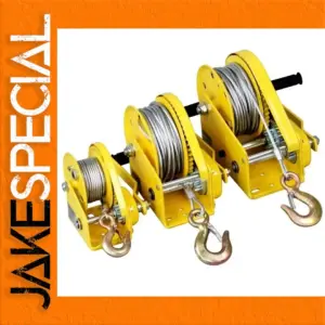 1200 lbs Manual Hand Winch with 10M Steel Rope