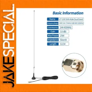 ABBREE UT-108UV Dual Band Vehicle Antenna
