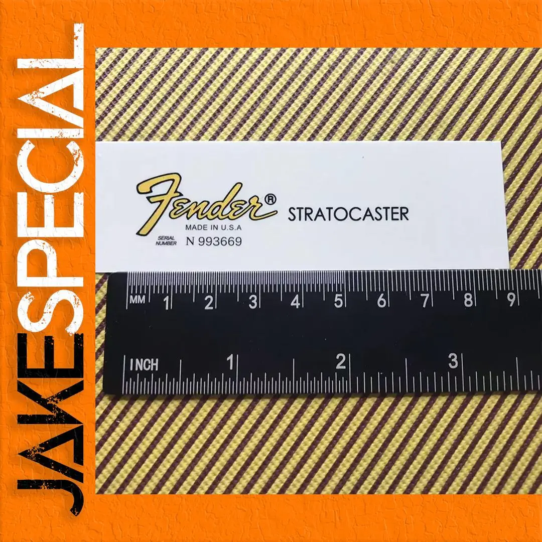 Set of 3 Fender Stratocaster Decals 1 Set of 3 Fender Stratocaster Decals