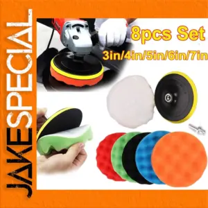 8-Piece Car Polishing Pads Kit for Vehicles