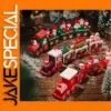 Festive Christmas Wooden Train Decoration Set
