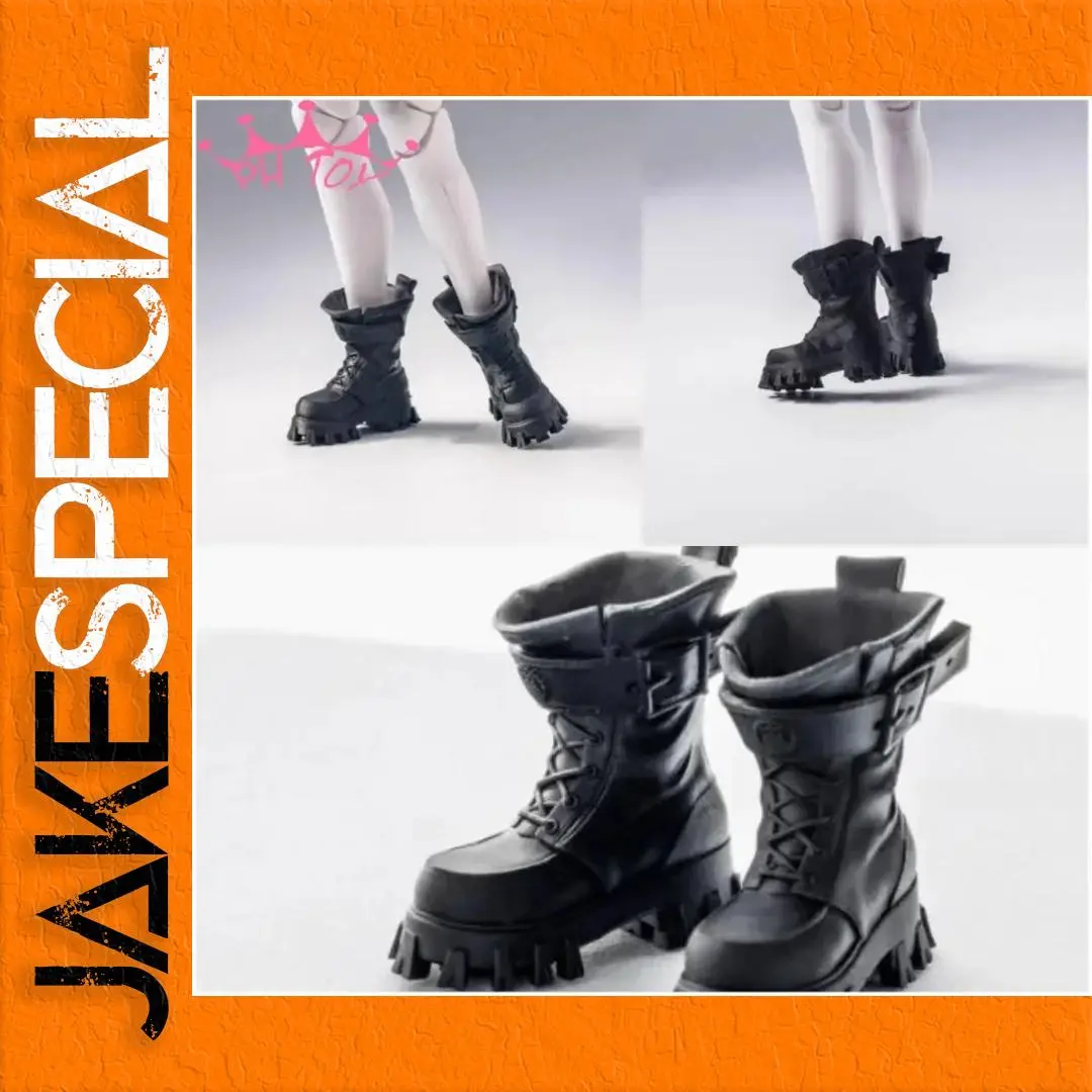 1/12 Scale Black Combat Boots for Figures 1 1/12 Scale Black Combat Boots for Figures