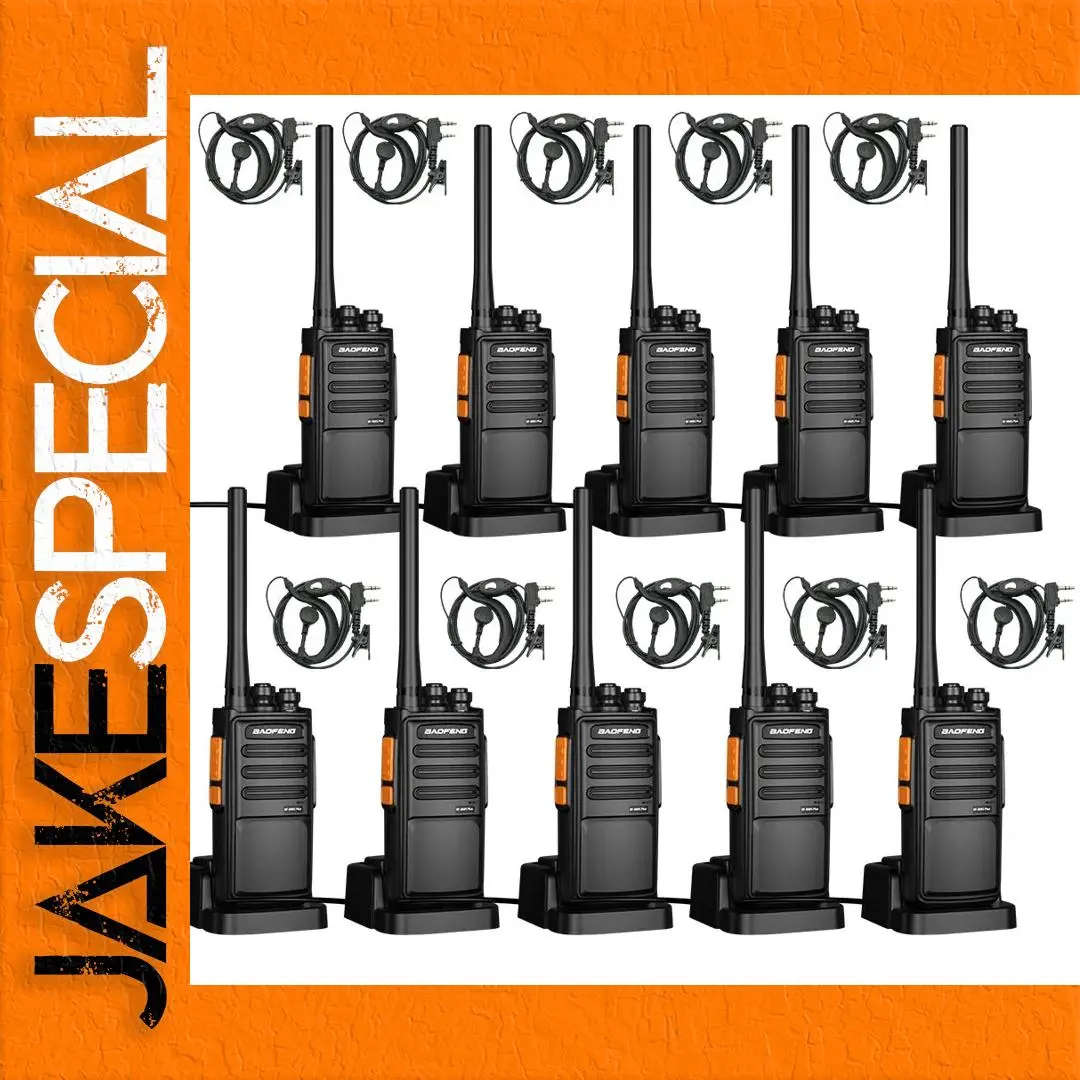 Set of 10 Baofeng BF-888SPLUS Walkie-Talkies 1 Set of 10 Baofeng BF-888SPLUS Walkie-Talkies