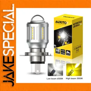 H4 LED Motorcycle Headlight with Dual Colors