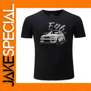 Oversized Black BMW E46 Graphic T-shirt